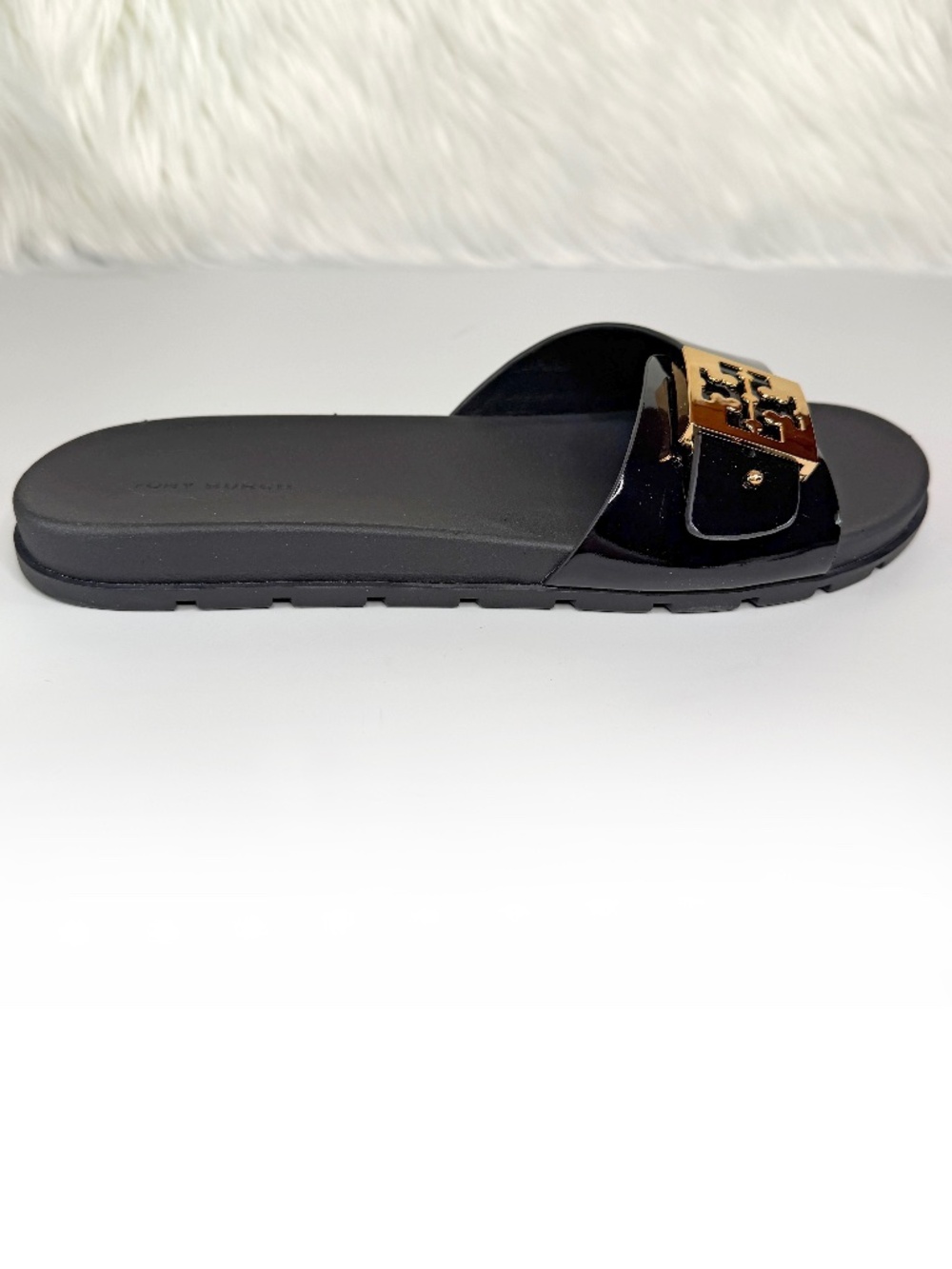 Tory Burch Women's Mellow Buckle Slide Sandals - Black - Picture 3 of 8